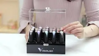 Venalisa Milky White Sheer Pink Transparent Colors Gel Nail Polish Kit 15pcs/ set