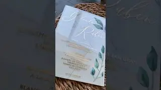 Golden charm meets natural beauty 💛🌿 #greeneryweddinginvite #goldfoilinvitation #botanicaldesign