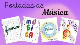 🎶 Portadas para Cuadernos de Música 🎵 fáciles y bonitas 🎼