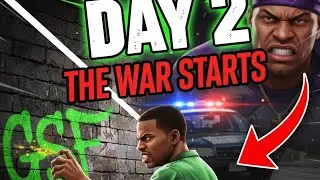 DAY 2: CJ STARTS A WAR! 🤯 (GTA SA Graffiti Challenge) #gtasanandreas 