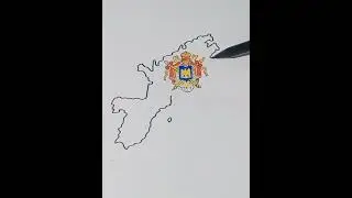 French empire 1812 | flag map drawing #shorts #history