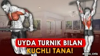 Uy Sharoitida Turnik Brus Bilan Trenirovka  Kuchli Tana Uchun 4ta oddiy Mashq