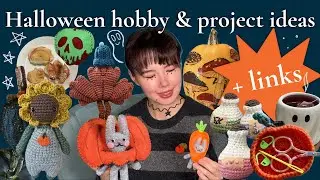 A bunch of cozy Halloween crafts and crochet projects 👻
