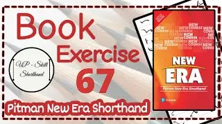 Pitman Solved Exercise - 67  Pitman New Era Shorthand  English Shorthand #pitmannewera #shorthand