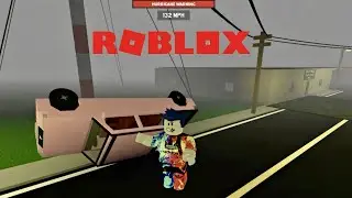 Driving Around In A Storm in Roblox Hurricane Simulator