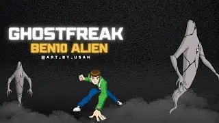 Ben 10 Alien Ghostfreak Coloring 👻🎨 Cartoon Art 🖍️