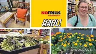 No Frills Haul! Grocery Shopping at No Frills! Great Deals! But first a bit of thrifting!