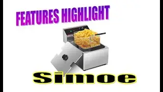 Simoe Commercial Deep Fryer with 6.7QT Basket Electric Fryers 2500W Countertop deep Fat Fryer