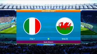 Italy vs Wales | UEFA Euro 2020 | Group A | Stadio Olimpico | PES 2021