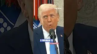 'WHAT IS A WOMAN?': Trump gives his take to reporters #trump #shorts #news #women #politics #fox