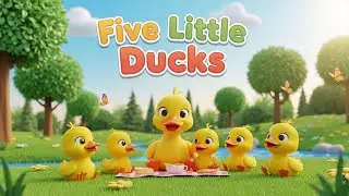 Five Little Ducks 🦆🦆🎵 | Classic Counting Nursery Rhyme for Kids & Toddlers 🌈👶