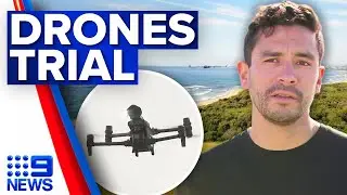 Exclusive look into trial of four new high-tech drones | 9 News Australia