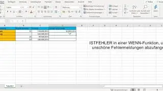 Microsoft Excel: Mit WENNFEHLER Funktion Fehlermeldungen abfangen