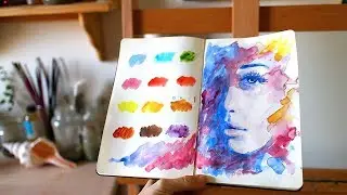 Playing with watercolor | Sketchbook Sunday #40