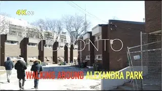 Downtown Toronto Hood Walk - Through The Alexandra Park Projects & The Surrounding Neighbourhood -4K