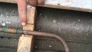 A rusty old screw through this pipe had not leaked in 10 years plus. Unbelievable.