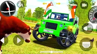 Modified Mahindra Thar😈Games:Indian Green Thar (Gadi Wala Games) Car Game Android Game #2025 #prt17