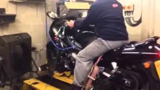 Big CC Turbo Street bike with Chargecooler on Dyno at 511hp