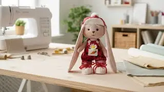 Sewing Tiny Clothes for the Cutest Little Bunny 🐰 | Cozy Handmade Doll Outfit