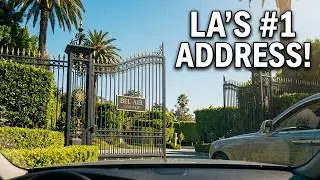 A tour of Bel Air Road in the East Gate of Bel Air one of L.A.'s most exclusive residential areas.