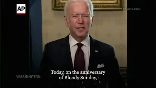 Biden signs voting rights order on 'Bloody Sunday'