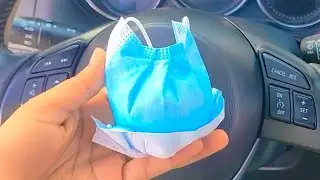 I learnt it from the car washer, hang a face mask in your car for this amazing trick