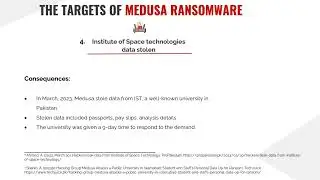 Medusa Ransomware attack | Assignment 1 | MSIS 2K23