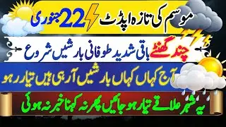 Pakistan Weather Forecast: Heavy Rain in Punjab & Sindh, Snow in KP |Cities Names | Weather Report