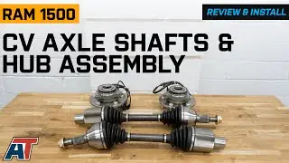 2012-2018 4WD RAM 1500 Front CV Axle Shafts and Hub Assembly Set Review & Install
