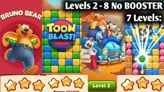TOON BLAST LEVEL 2 - 8 👉 7 LEVEL WALKTHROUGH 👉 Ep - 1