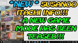 Naruto Ultimate Ninja Blazing: NEW MODE TEASED! SUSANOO ITACHI - V JUMP SCAN Part 2