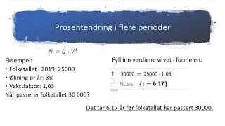 Vekstfaktor i flere perioder