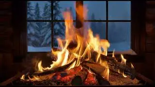 Relaxing Fireplace Sounds for Sleep | Firelight Serenity