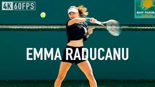 Emma Raducanu - Court Level practice [4k 60fps]