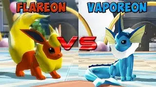 Pokemon battle revolution - Flareon vs Vaporeon