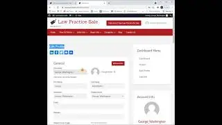 How To Edit User Profile - Selling a Law Firm