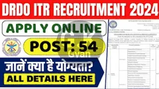 DRDO ITR Apprentice Online Form 2024 Kaise Bhare | DRDO ITR New Vacancy 2024 | DRDO Bharti 2024 Form