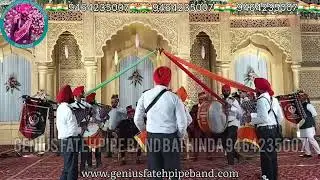 Genius fateh pipe band bathinda, wedding band best performance