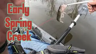 Early Spring Kayak Creek Fishing
