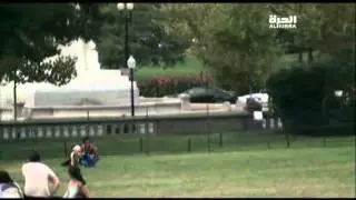 Raw: Police Surround Capitol Suspect, Guns Drawn