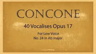 Concone Opus 17, lesson 24 piano accompaniment