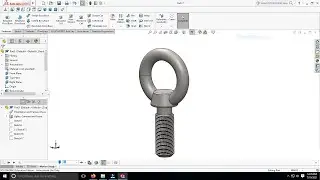 Modelling of eye bolts using solidworks