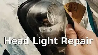 Head light restoration on my Voltex Subaru WRX STi!  You can literally see the rainbow reflection!