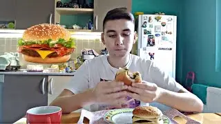 Adamplays eats a burger