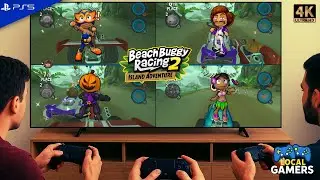 4 Players Split Screen Racing is back | Beach Buggy Racing 2 (PS5 4K)