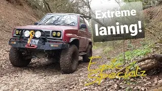 Extreme laning. Daihatsu Sportrak Feroza 4x4 offroad.