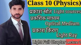Light Sources, Optical Medium And Light Ray Class 10 Physics Light #kohinoo#physics #class10 #light