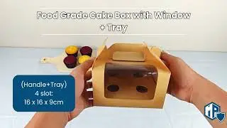 Introduce Food Grade Cake Box with Window + Tray