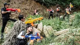 Nerf Guns War : Upgraded Nerf Guns Couple S.W.A.T SEAL Team Fight Boss VIP Dangerous Criminal Group