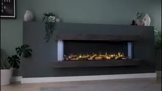 Katell Cento Deep Italia Eco Electric Fireplace, Wall Mounted